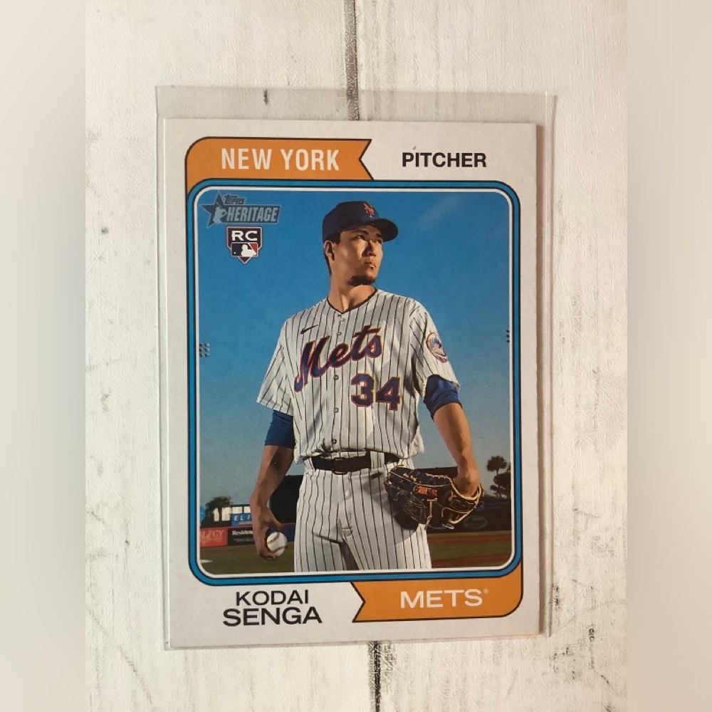 2023 Topps Heritage - Rookie Variation Kodai Senga #80 (RC)